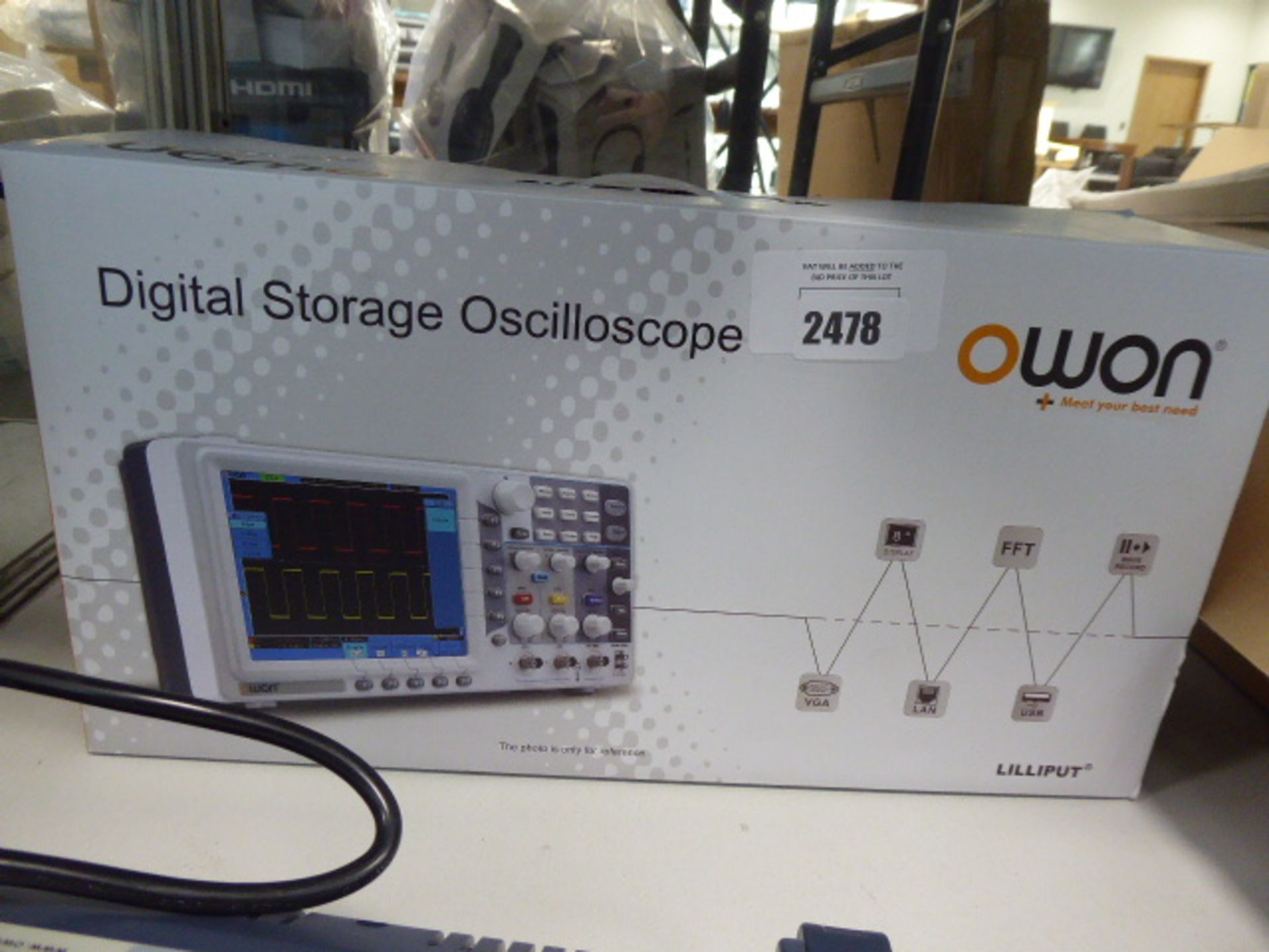 Owon digital storage oscilloscope - Image 3 of 3