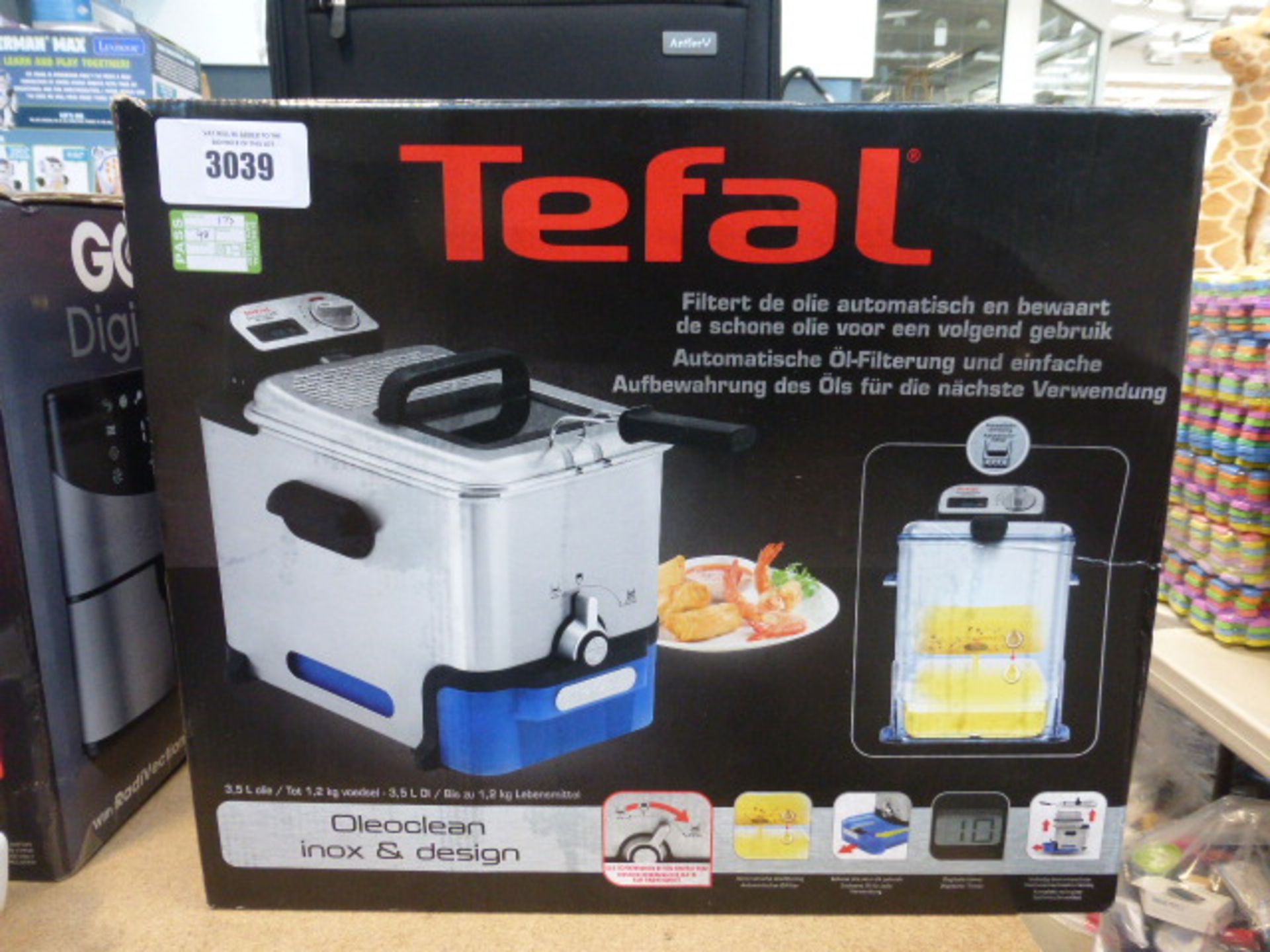 Boxed Tefal filter fryer