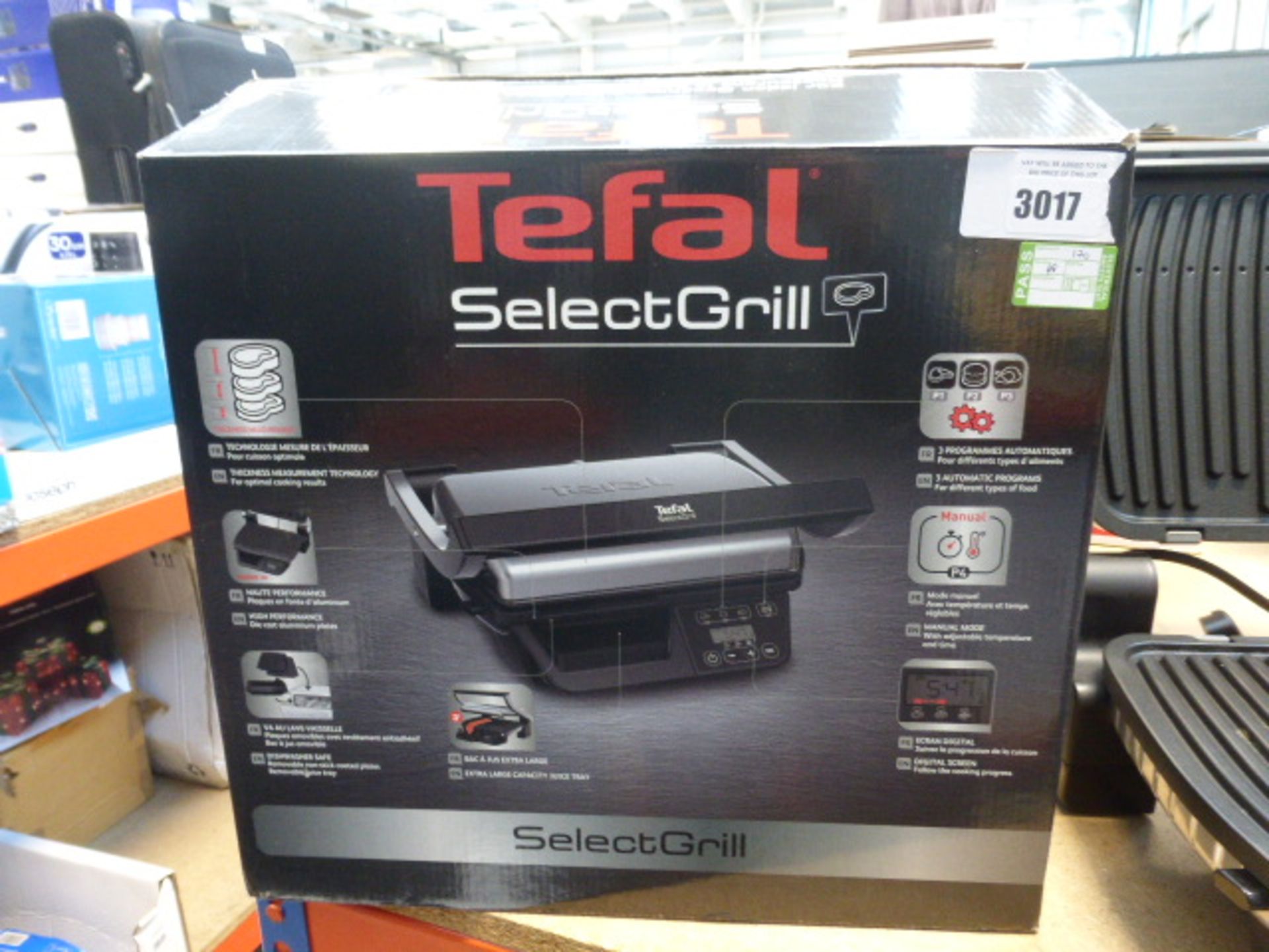 Boxed Tefal select grill