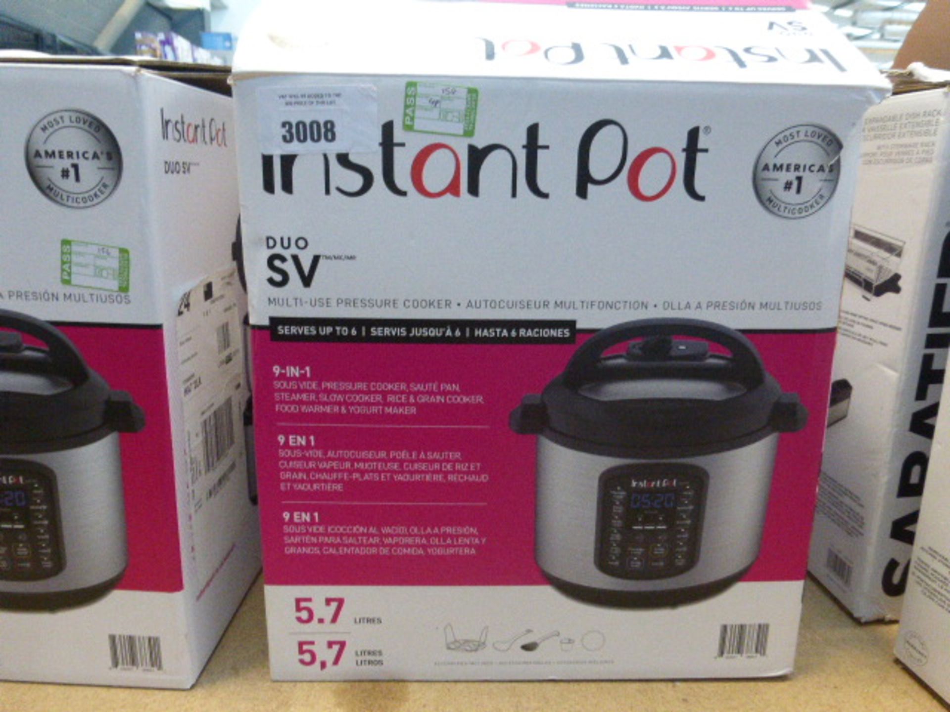 A boxed Instant Pot Multi Use pressure cooker