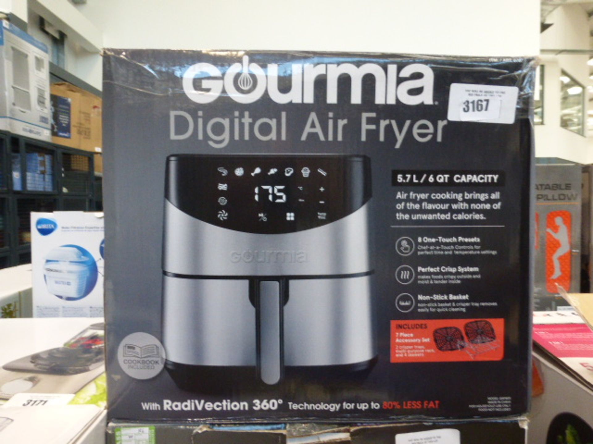 Boxed Gourmet digital air fryer (AF)