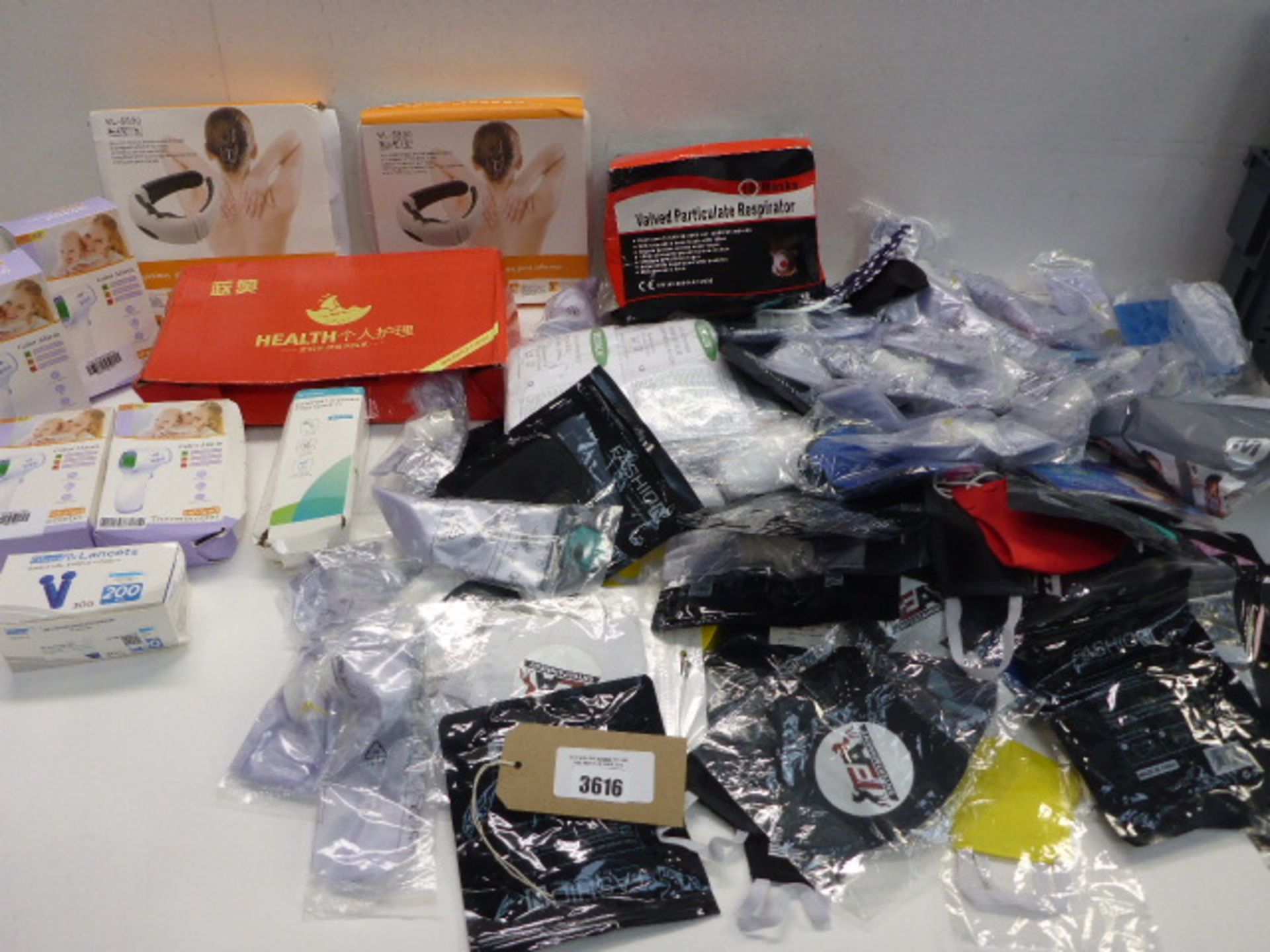 Prosthetic socks, Lancets, Mouth to Mouth masks, personal protection face masks, Infrared