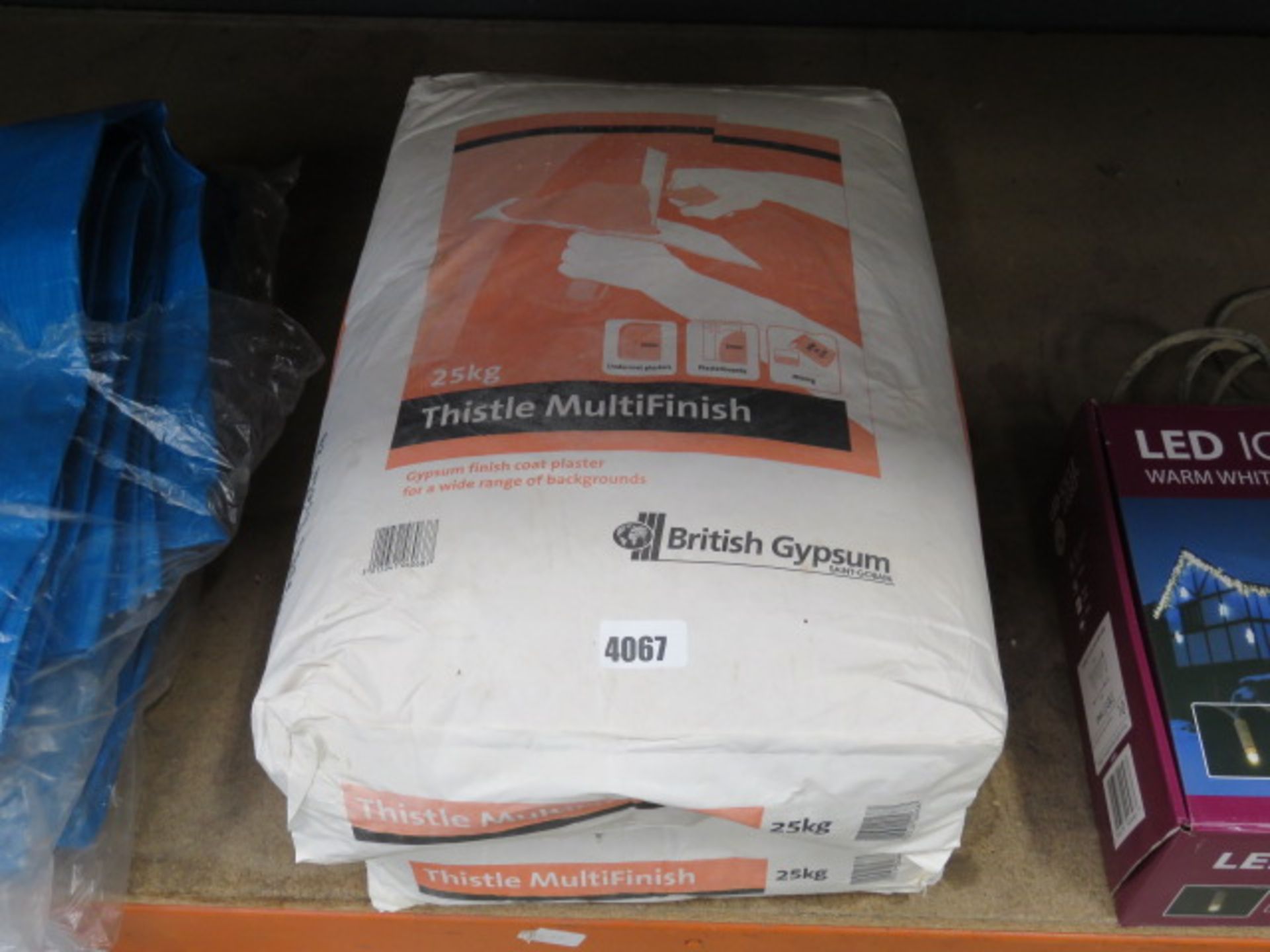 2 bags of multi finish plaster