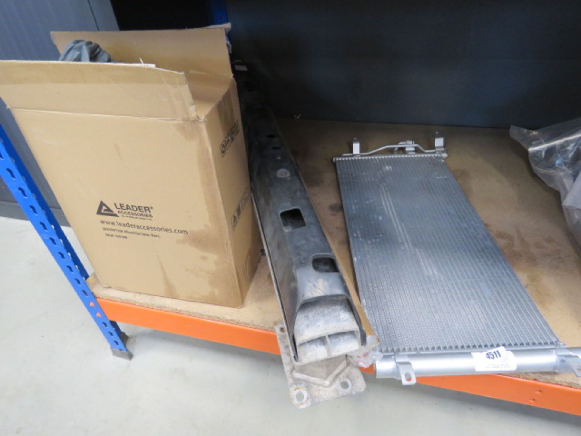 Car radiator, rear bumper part and car cover