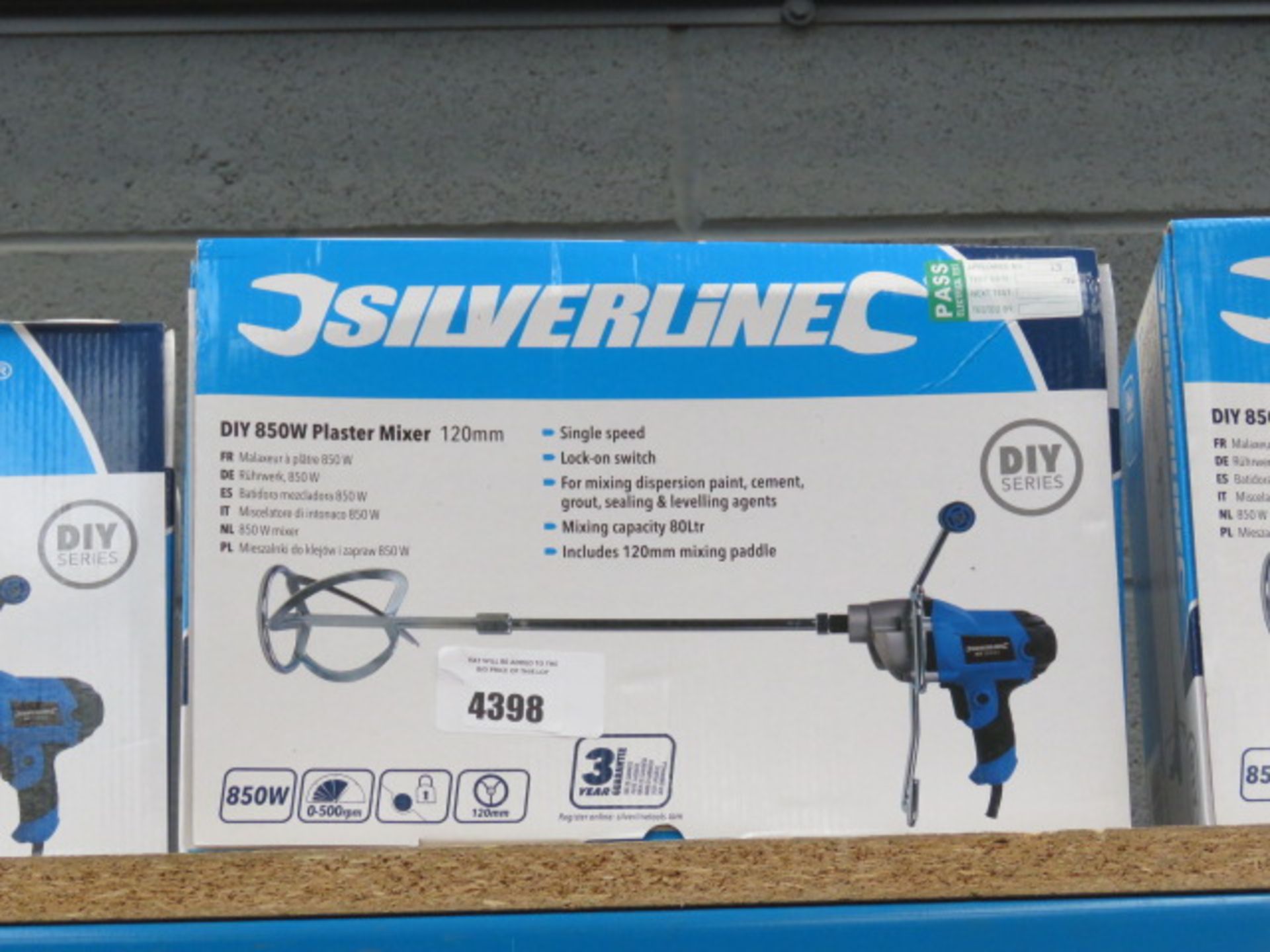 Silverline 850W plaster mixer