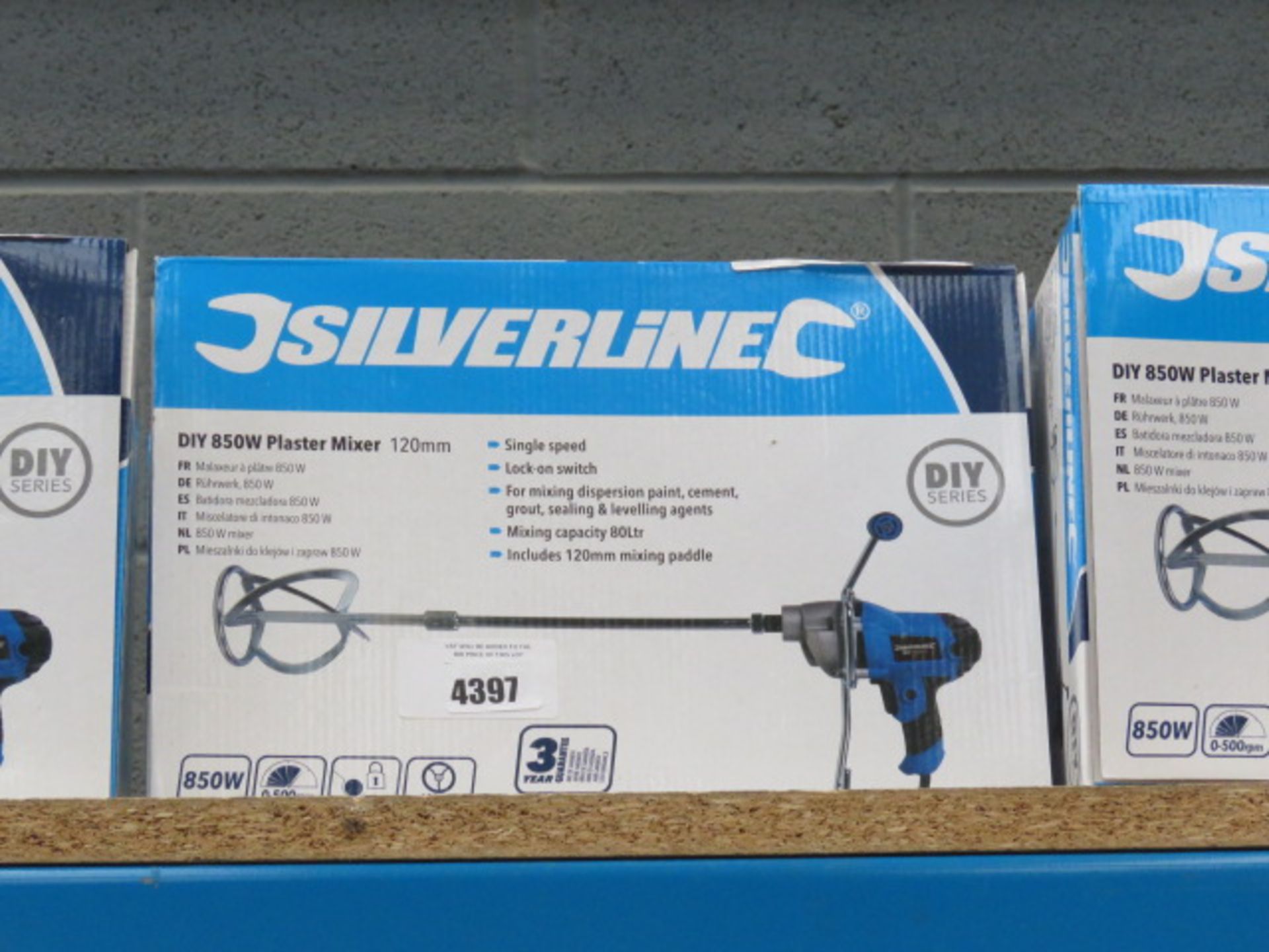 4339 Silverline 850W plaster mixer