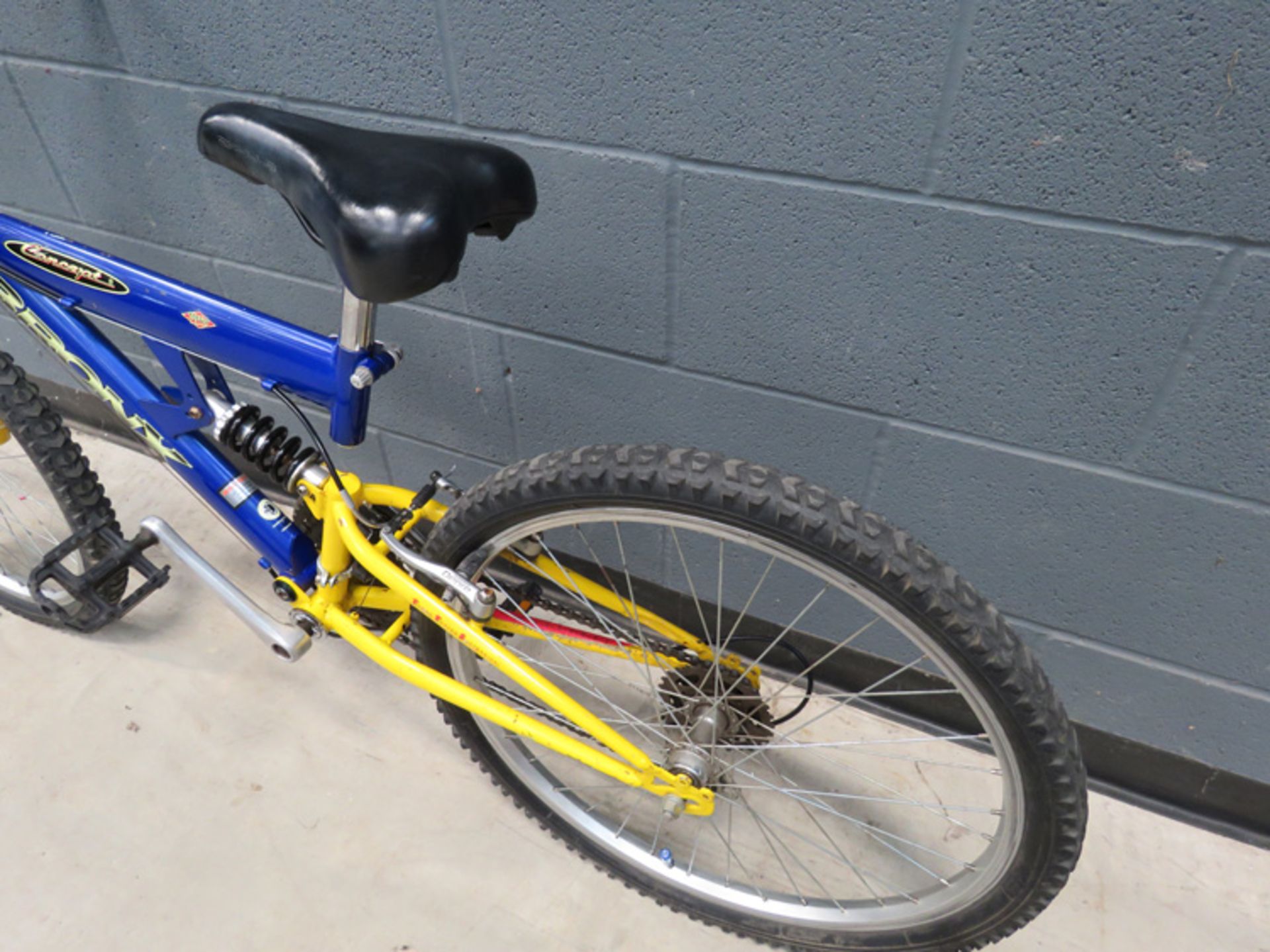 Bronx blue and yellow suspension mountain bike - Image 3 of 3