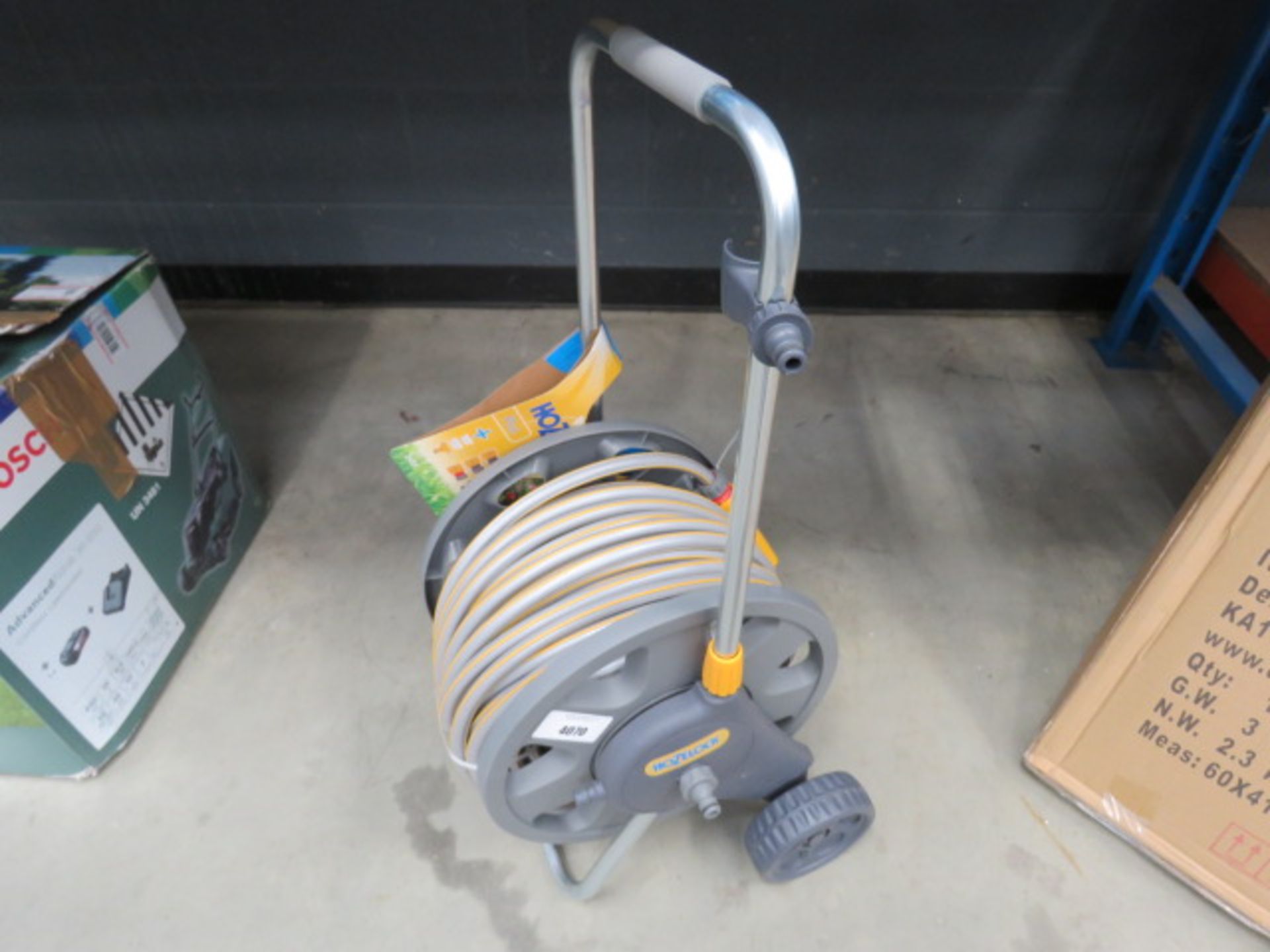 Hozelock hose reel and hose