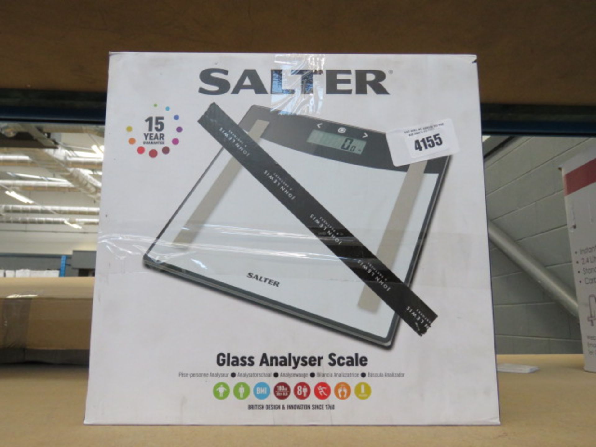 Three boxed Salter glass analyzer scales