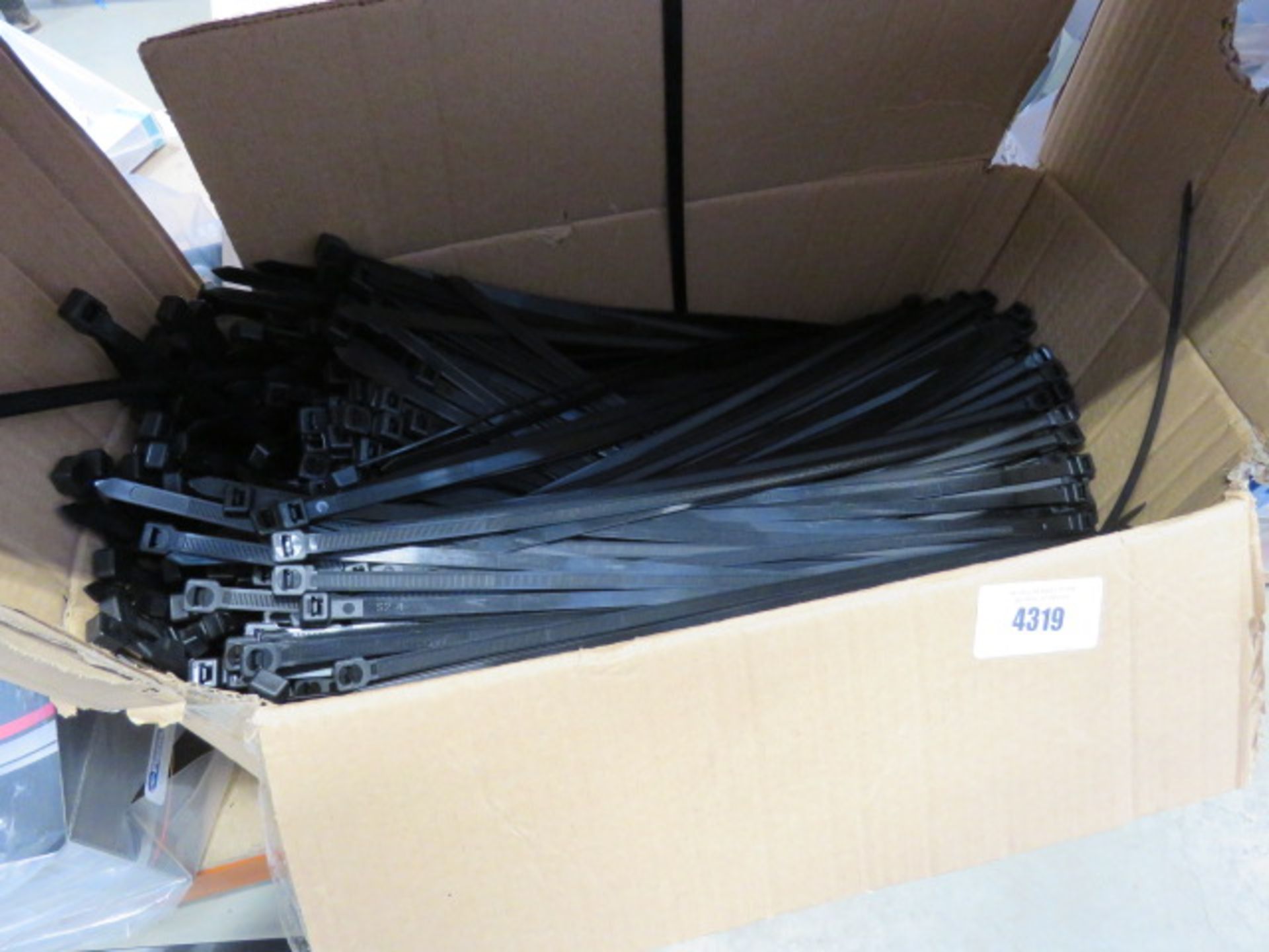 Large box of heavy duty cable ties