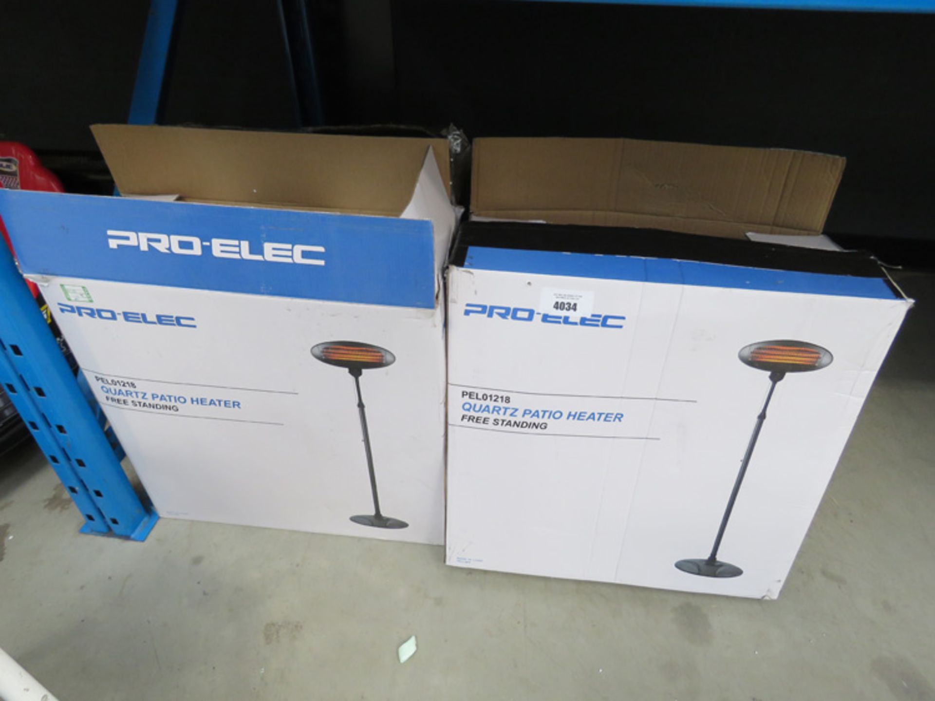 4 Pro-Elec Quartz patio heaters (boxed)