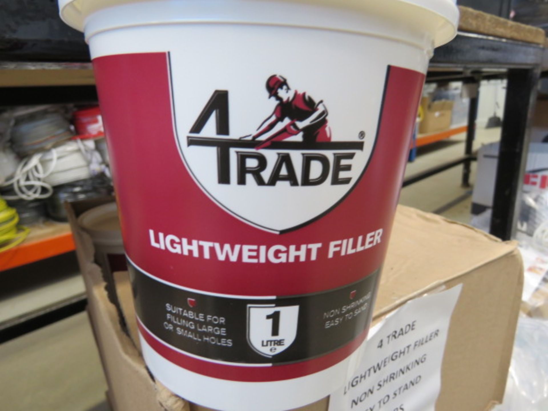 24 tubs of lightweight non shrinking easy to sand filler - Image 2 of 2