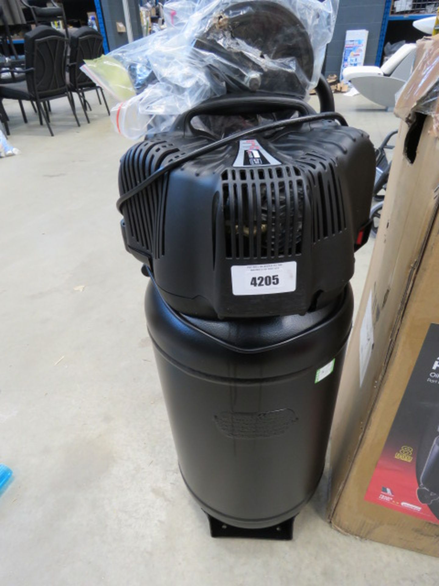 Airmate Hurricane 50l upright compressor, no box, broken value