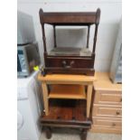 Mahogany effect single drawer coffee table, modern rubberwood coffee table, and dark stained Mexican