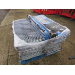 Pallet containing large quantity of commercial grade shelving parts