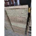 2 wicker laundry baskets