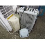 3 Small electric powered heaters