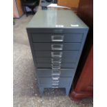 Bisley grey metal multidrawer filing cabinet