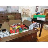 Toy farm with various vehicles, figures and animals