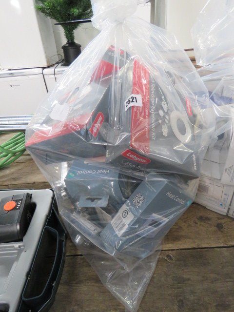 Bag of TV cable, switches and heating controllers