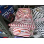 5 ladies RM Williams red and white striped shirts