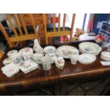 Quantity of various ceramics including Wedgewood dishes, Royal Worcester, Palissy, Wedgewood ''Uncle