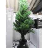 Small artificial Christmas tree