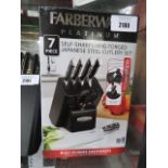 Boxed Faberware platinum 7 piece knife set