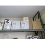 Half shelf of various outdoor wall lights in mixed styles