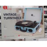 Boxed One by One vintage turntable