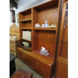 Mid Century teak wall unit