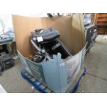 (2385) Box of office chair parts