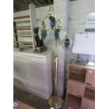 Brass effect multi branch floor lamp