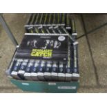 Box containing large quantity of Deadliest Catch season 6 and 8 DVD sets
