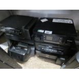 5 various computer printers incl. 3 x Epson Eco Tanks