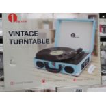 Boxed one by one vintage turntable