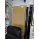 Wood effect flat pack wardrobe