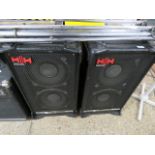 Pair of large PA speakers