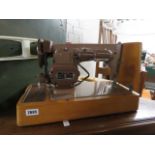 Collector's item: Cased Singer electric sewing machine