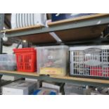 4 crates of mixed tooling incl. hand tools, sound level meter, vibration meters, various testers,