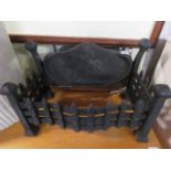 2395 - Cast iron fire grate ( missing bottom section )