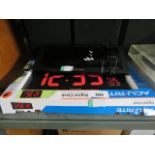 1 Boxed and 1 unboxed acurite digital clock