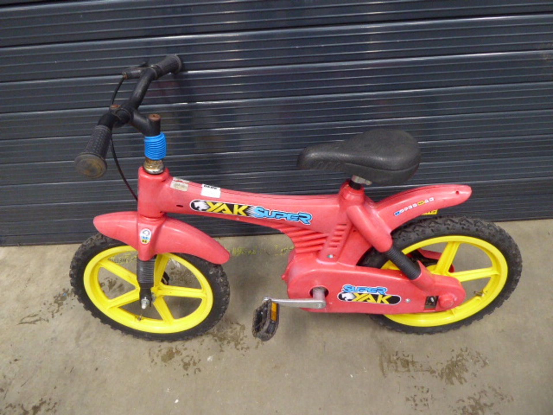 Super Yak plastic framed electro child's BMX