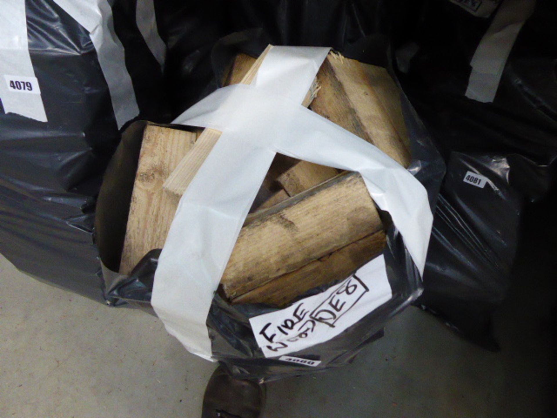 Four bags of kindling