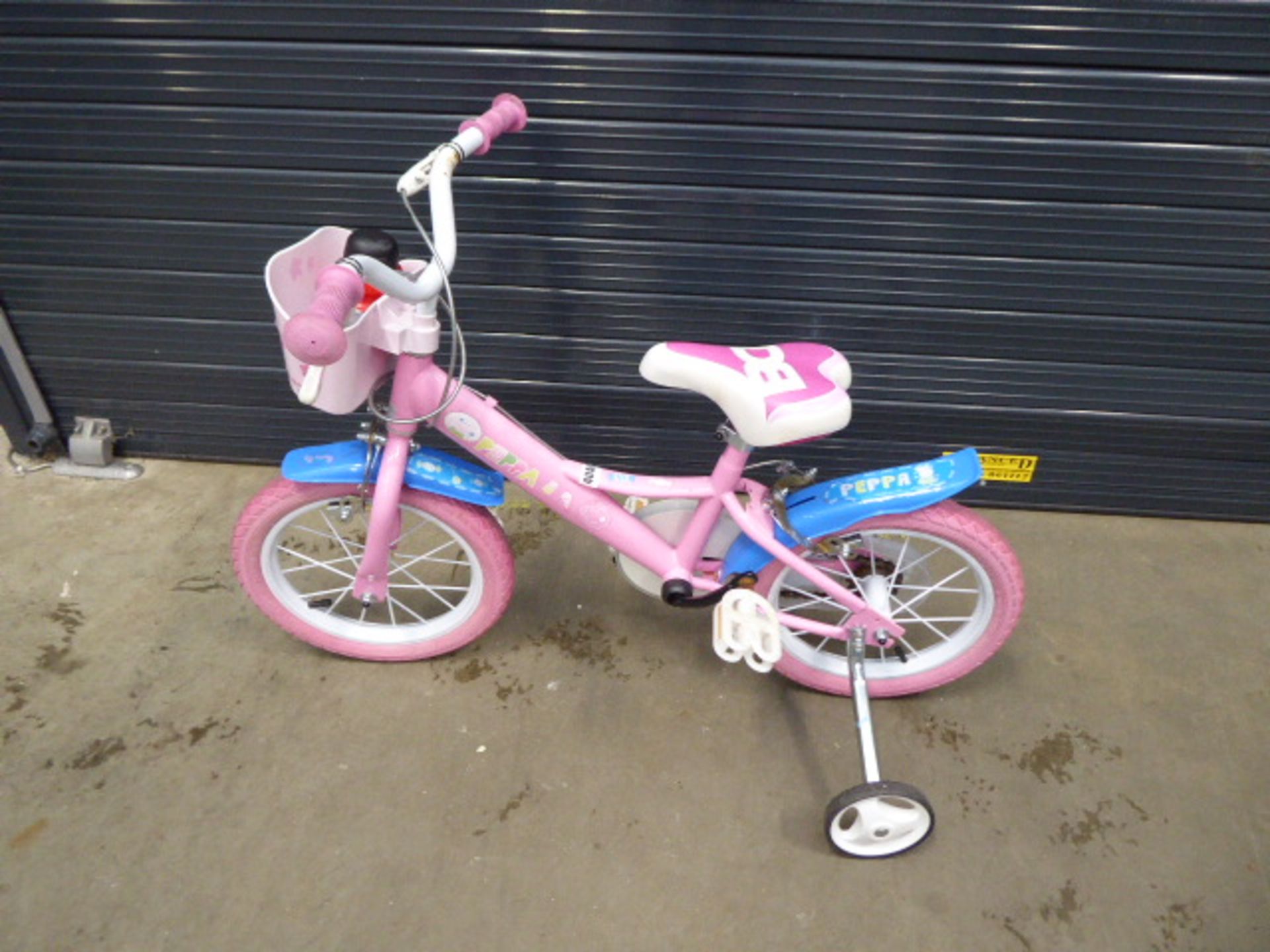 Small pink Peppa Pig girls bike