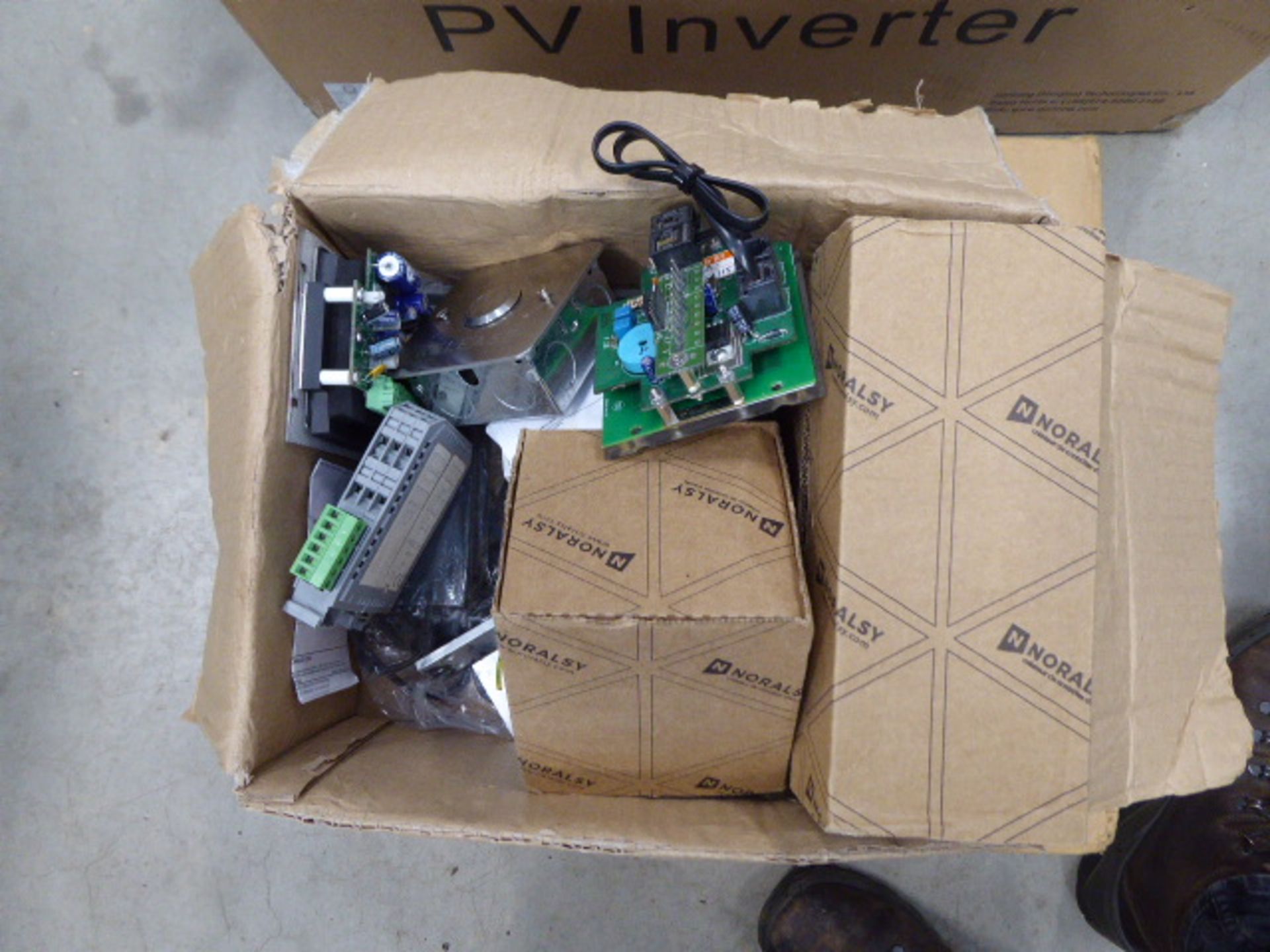 Box of electrial switches and a small power unit