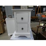 Banbury White Painted Small Bedside Table (83)