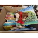 Box containing children's books