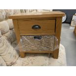 Rutland Oak 1 Drawer 1 Basket Cabinet (88)