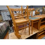 (10) Three Czechoslovakian beech chairs